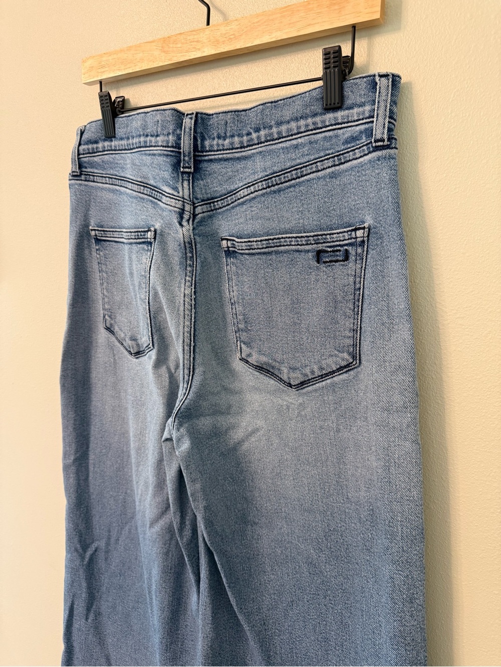 AYR The Must Wide Leg Crop Jeans Raw Hem High Rise Size 30 - Picture 7 of 8